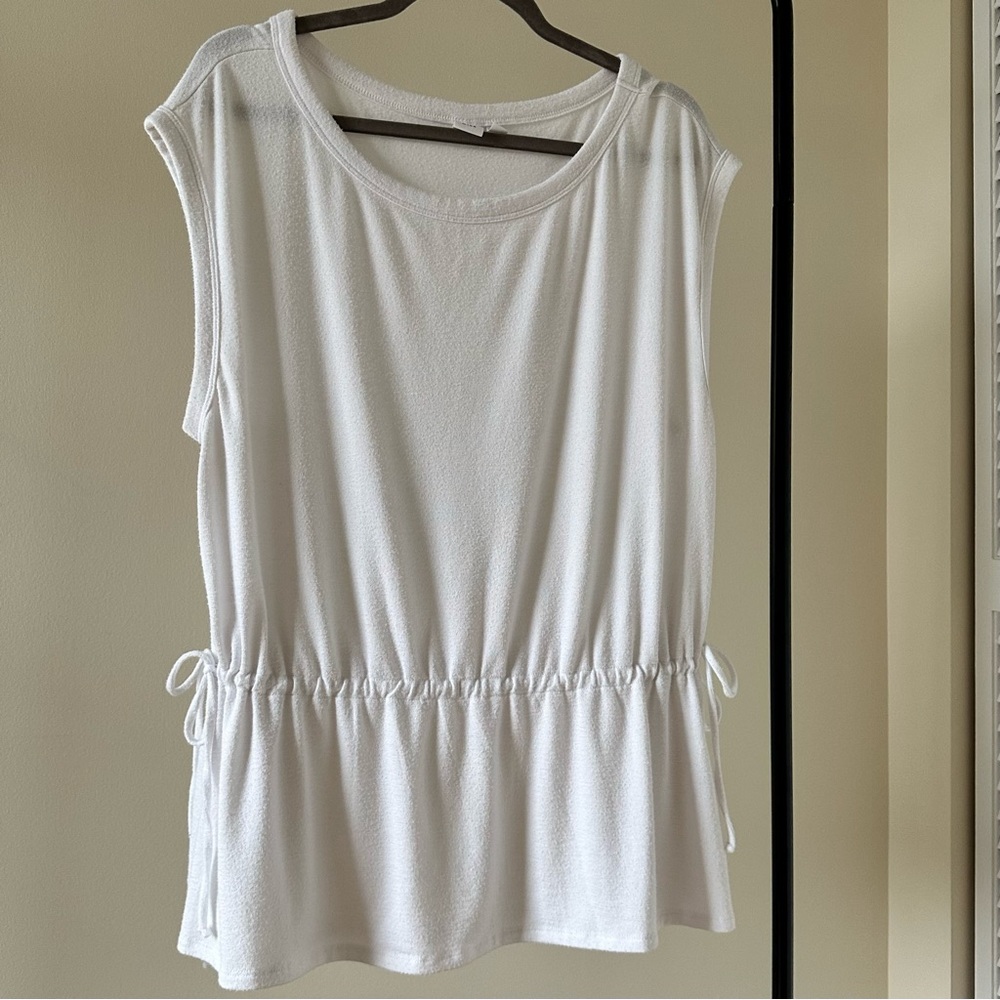 GAP Tie-Waist White Tank Top